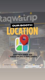 OUT BOOTH LOCATION at Expo Haji & Umroh 2026
📍Atrium Olimpic Garden Malang