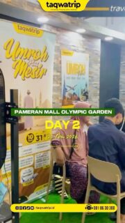 DAY 2🚨 HAMPIR HABIS! 🚨
Kesempatan terbaik buat berangkat umroh dengan harga spesial jangan sampai kelewatan ✈️🕋TAQWATRIP UMROH EXPO
🗓 19–24 Mei 2026
📍Mall Olympic Garden (MOG) Malang
✨ Promo spesial:
✅ DP mulai 500RB
✅ Diskon hingga 3JT
✅ Hadiah langsung
✅ Direct Flight Saudia Airlines
💰 Umroh mulai 29 Jutaan
✈️ Start from Surabaya (SUB)Yuk datang langsung ke booth Taqwatrip dan pilih paket umroh impianmu 🤍
Karena panggilan ke Baitullah tidak datang dua kali…#Taqwatrip #UmrohExpo #Umroh2026 #UmrohDirectFlight #UmrohMurah UmrohNyaman TravelUmroh MOGMalang SaudiaAirlines